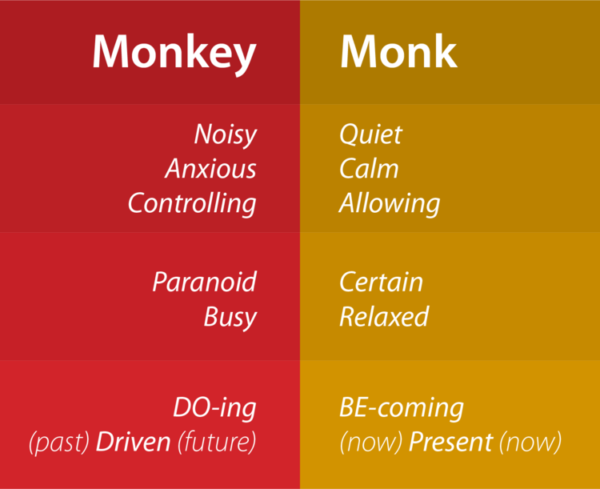 monkey mind to monk